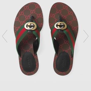 Gucci Women’s GG thong Web Sandal never worn